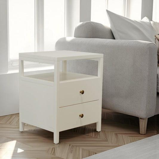 Avery End Table, Coconut Milk - Alpine Furniture
