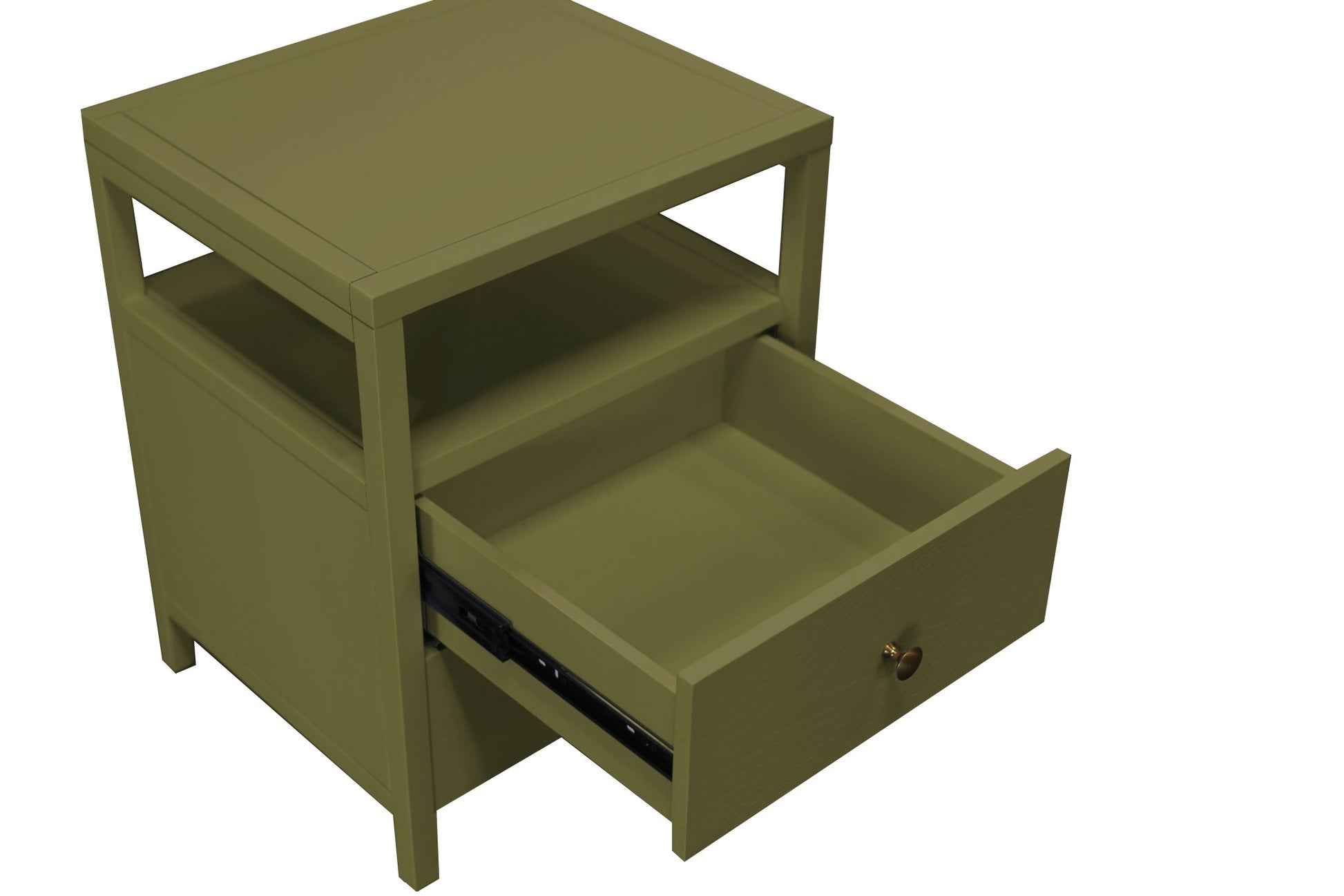 Avery End Table, Olive Green - Alpine Furniture