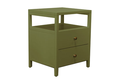 Avery End Table, Olive Green - Alpine Furniture