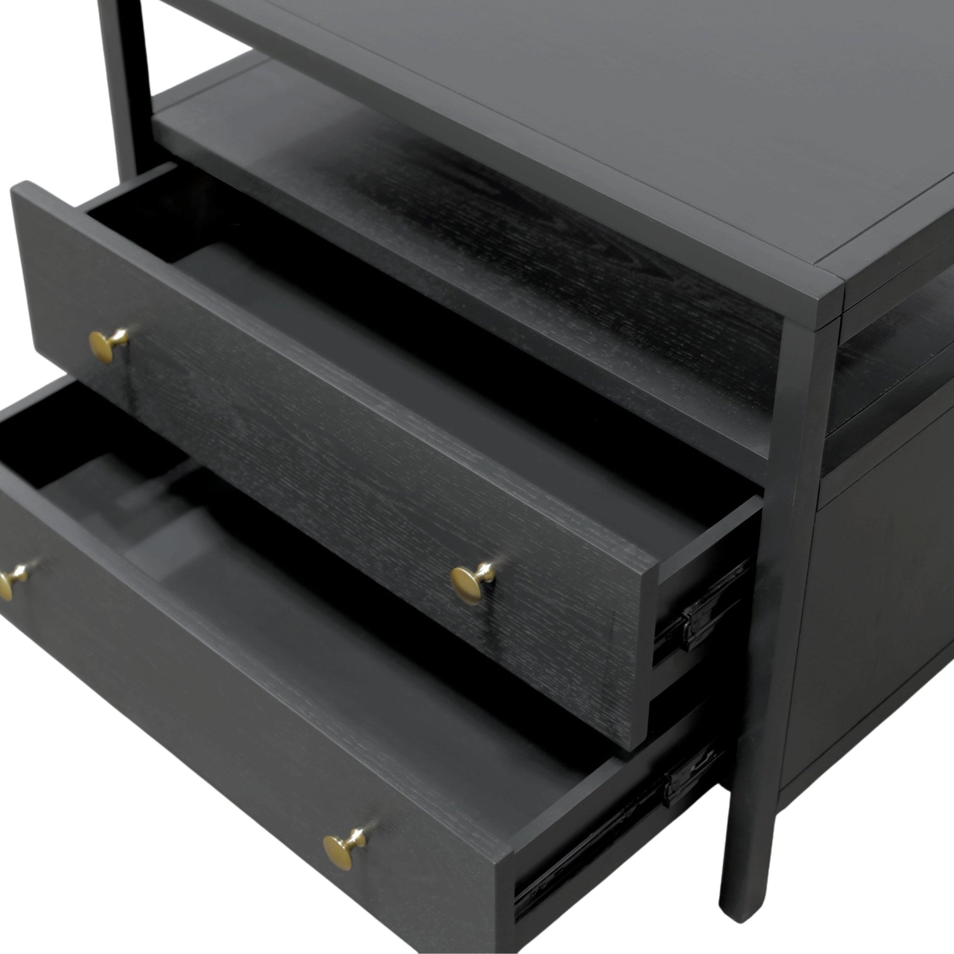 Avery Nightstand, Black - Alpine Furniture