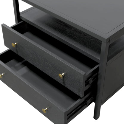 Avery Nightstand, Black - Alpine Furniture