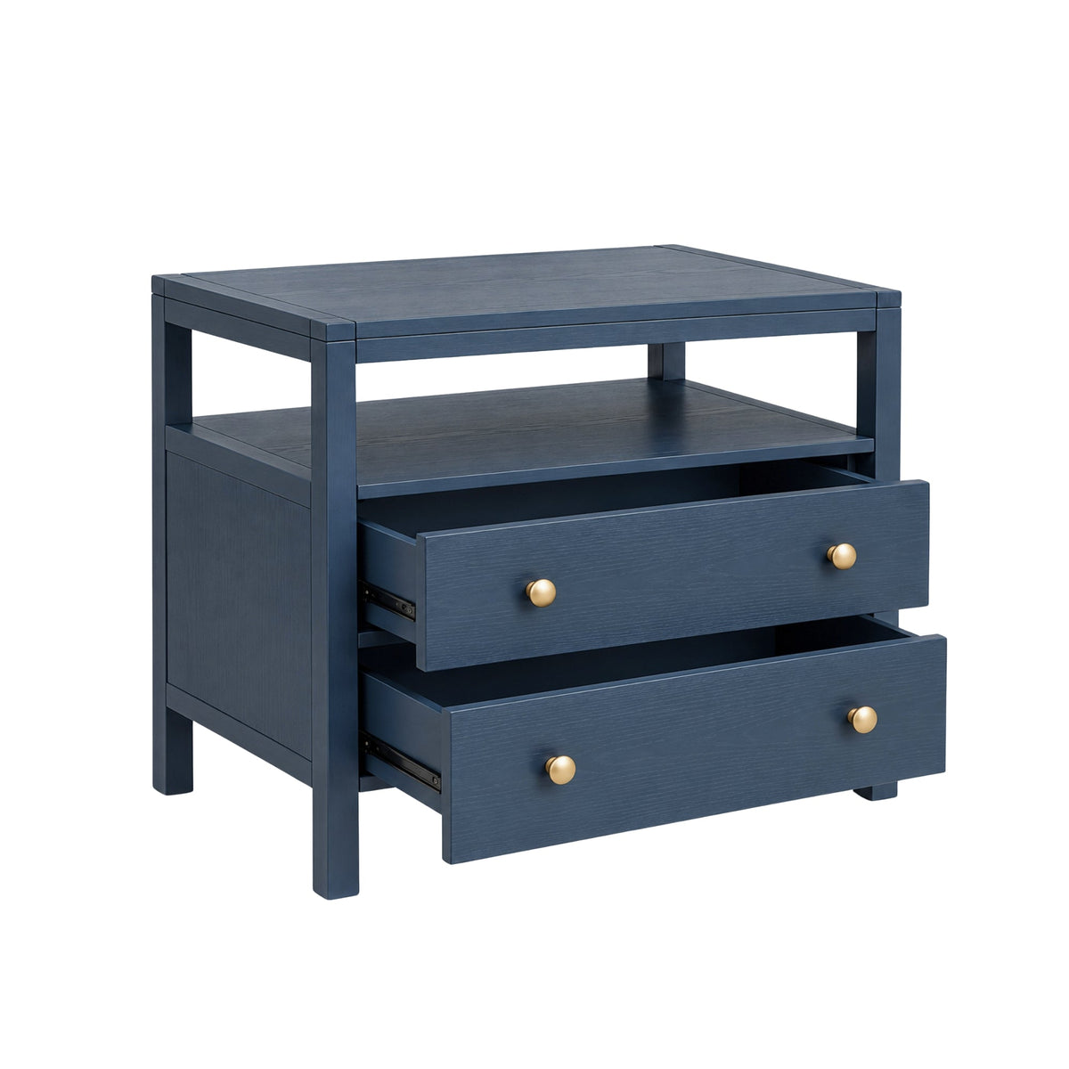 Avery Nightstand, Navy Blue - Alpine Furniture