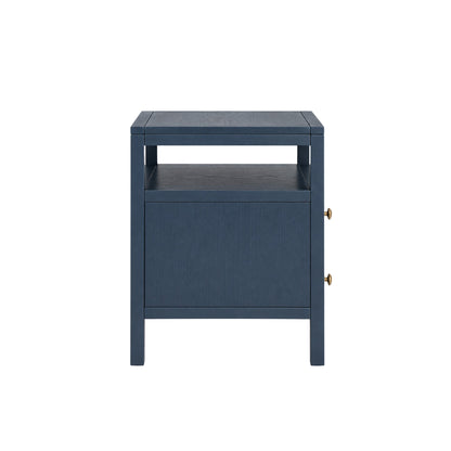 Avery Nightstand, Navy Blue - Alpine Furniture