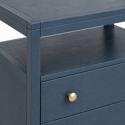 Avery Nightstand, Navy Blue - Alpine Furniture