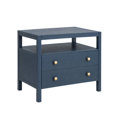 Avery Nightstand, Navy Blue - Alpine Furniture