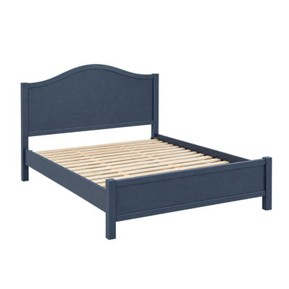 Avery Platform Bed, Navy Blue - Alpine Furniture