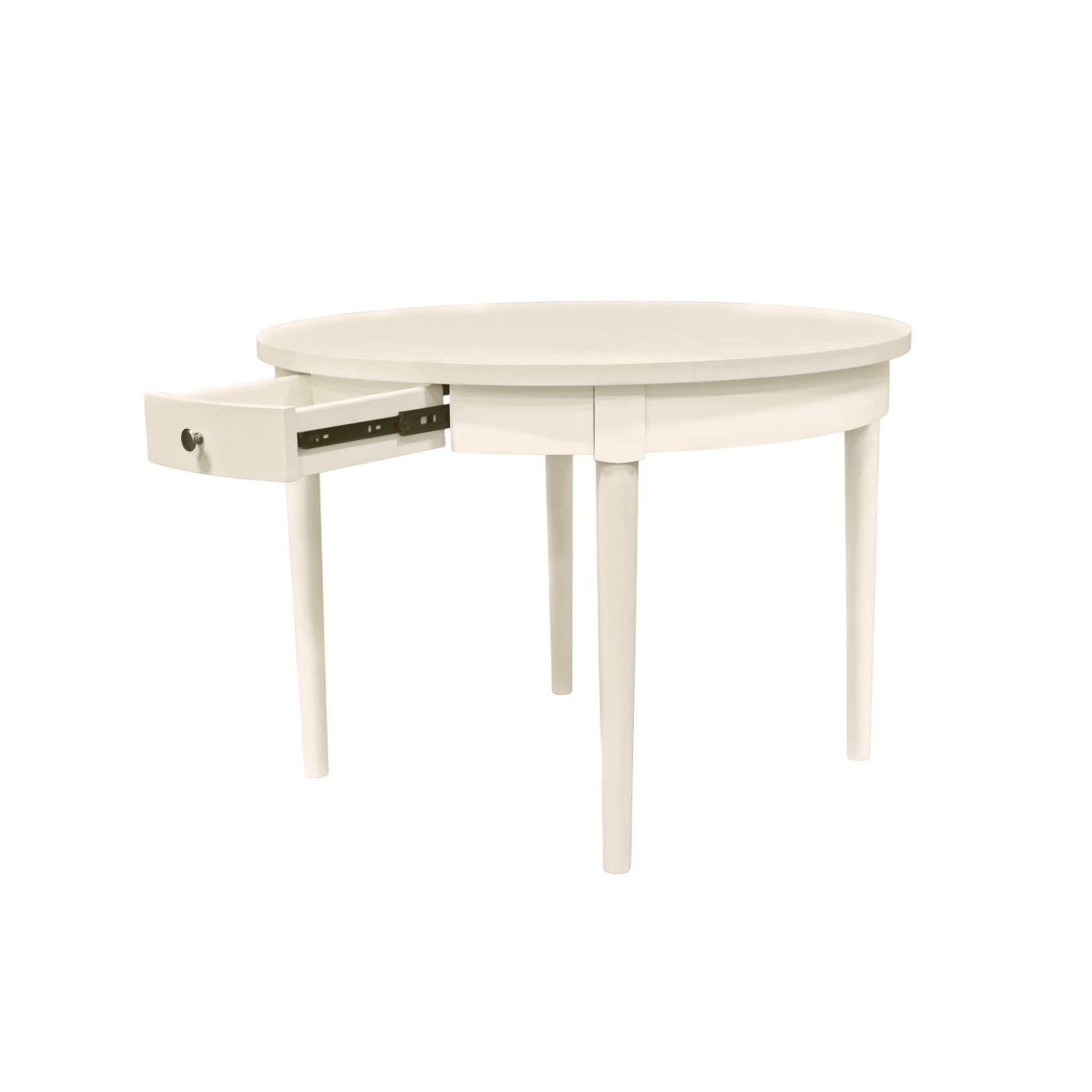 Avery Round Dining Table, Coconut Milk - Alpine Furniture