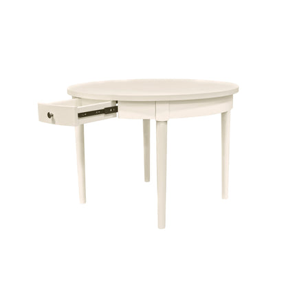 Avery Round Dining Table, Coconut Milk - Alpine Furniture