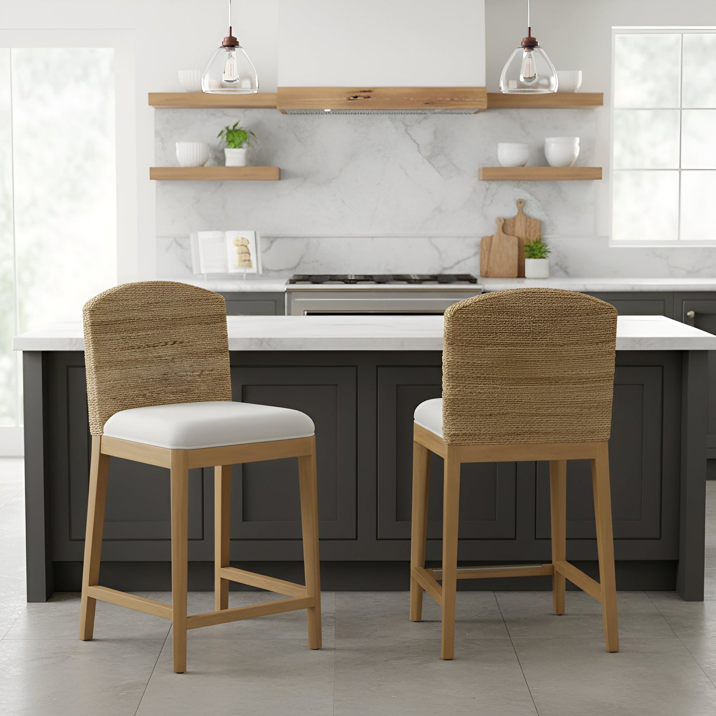 Bahia Counter Stools (Set of 2) - Alpine Furniture