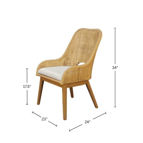 Caldera Dining Chair w/ Cushion (Set of 2) - Alpine Furniture