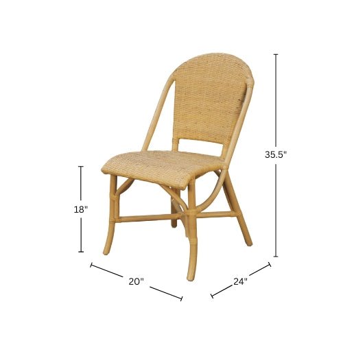 Caldera Side Chair Natural (Set 2) - Alpine Furniture