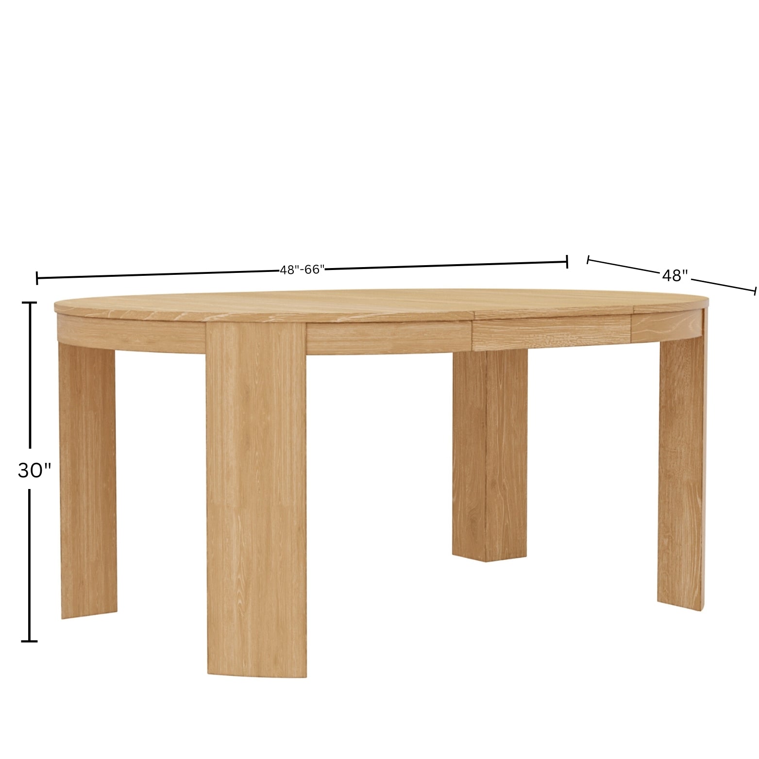 Carter 48" Round Extension Dining Table - Alpine Furniture