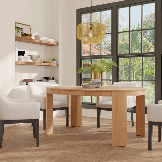 Carter 48" Round Extension Dining Table - Alpine Furniture