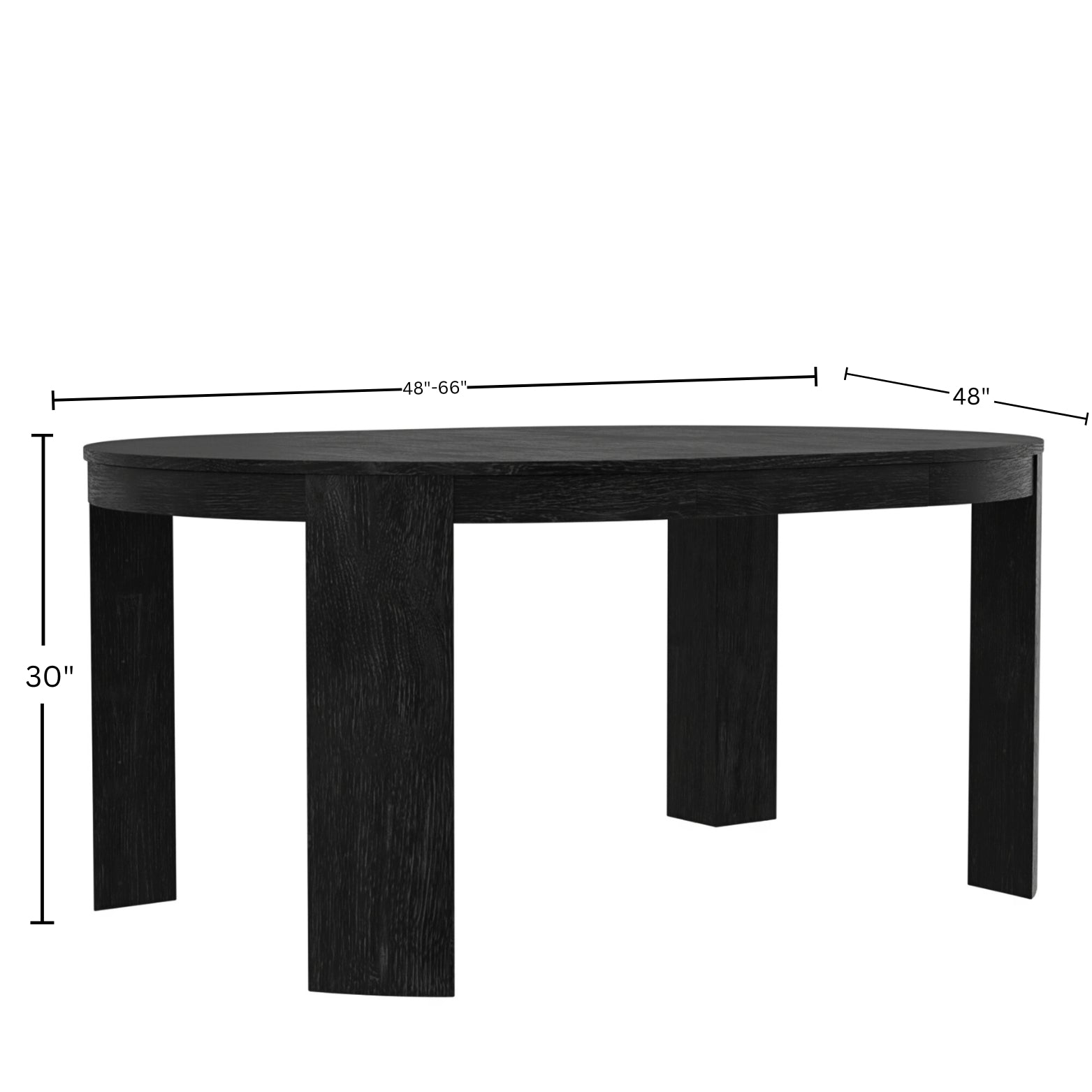 Carter 48" Round Extension Dining Table - Alpine Furniture