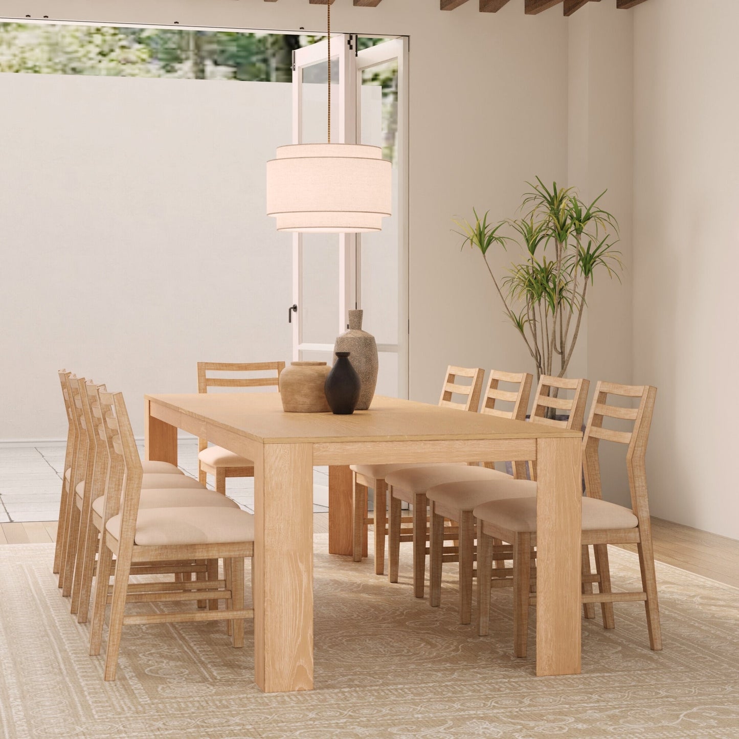 Carter Extension Dining Table - Alpine Furniture