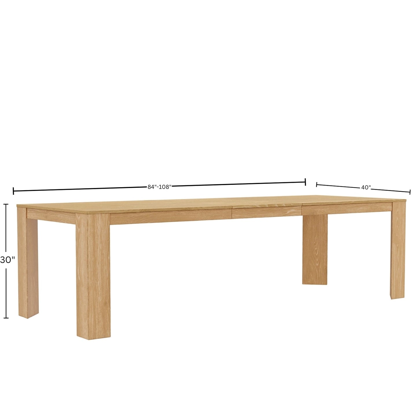 Carter Extension Dining Table - Alpine Furniture