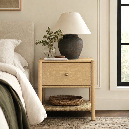 Claudia Nightstand, Natural - Alpine Furniture