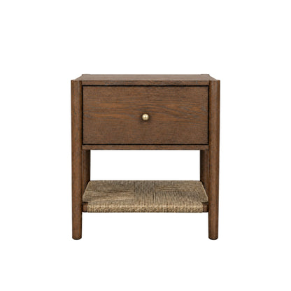 Claudia Nightstand, Walnut - Alpine Furniture