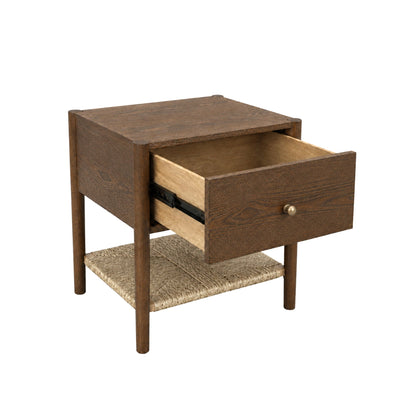 Claudia Nightstand, Walnut - Alpine Furniture