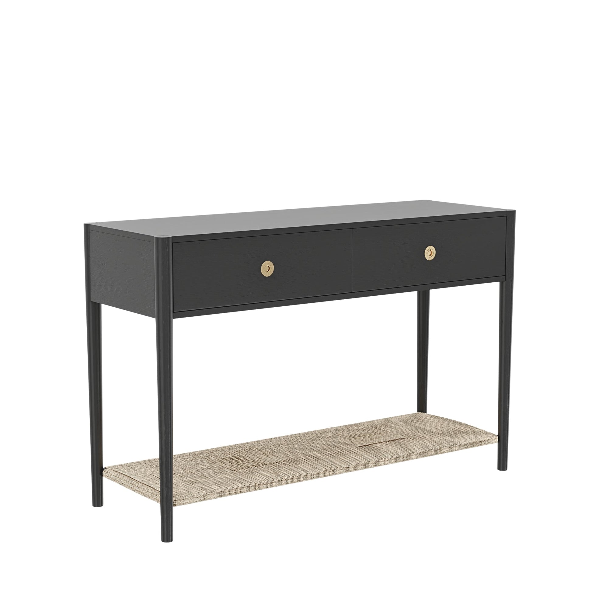 Cleo Console Table, Charcoal Gray - Alpine Furniture