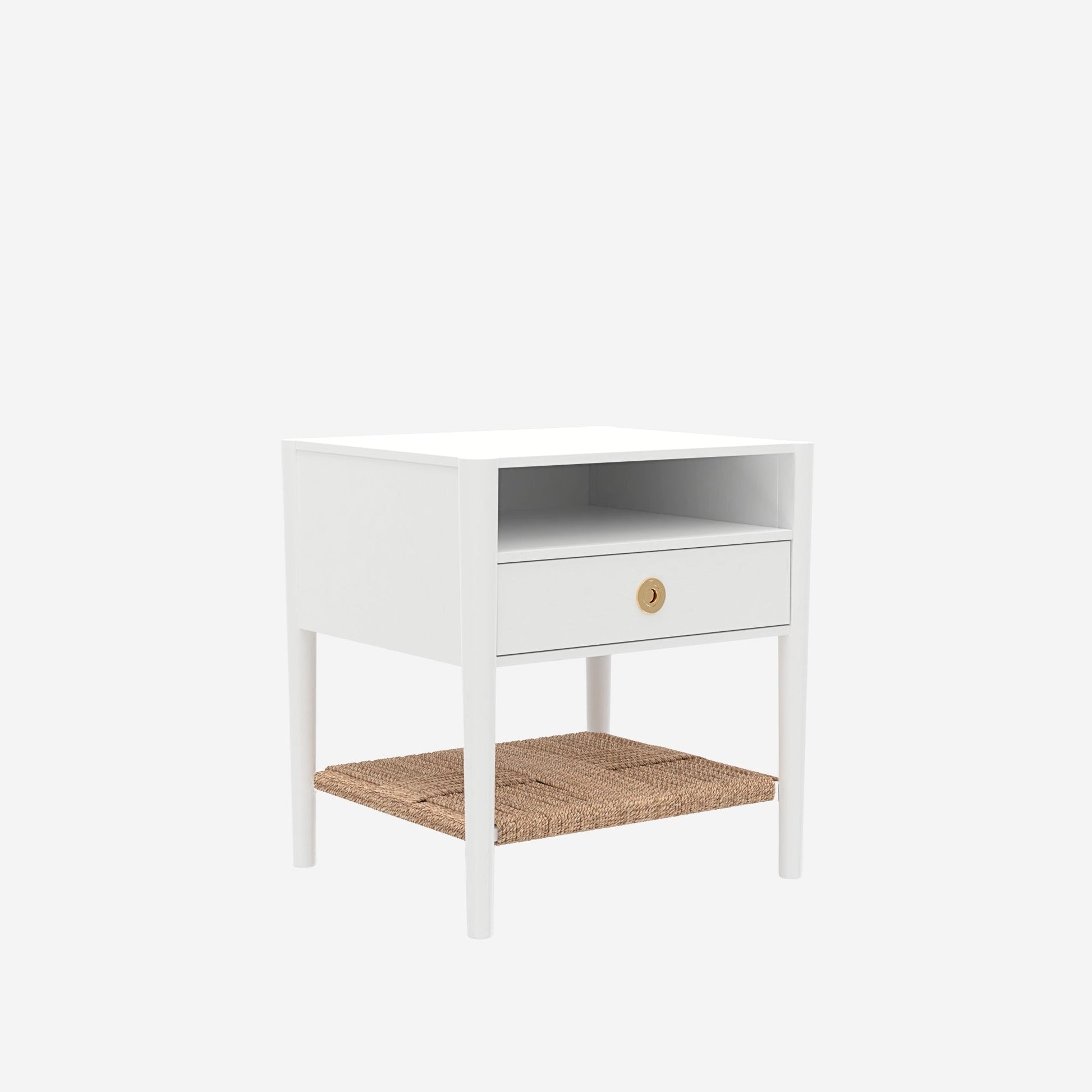 Cleo Nightstand, Coconut Milk - Alpine Furniture