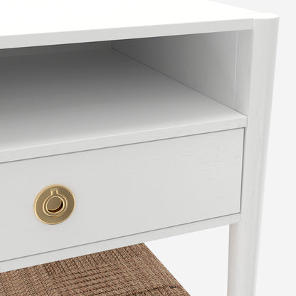 Cleo Nightstand, Coconut Milk - Alpine Furniture