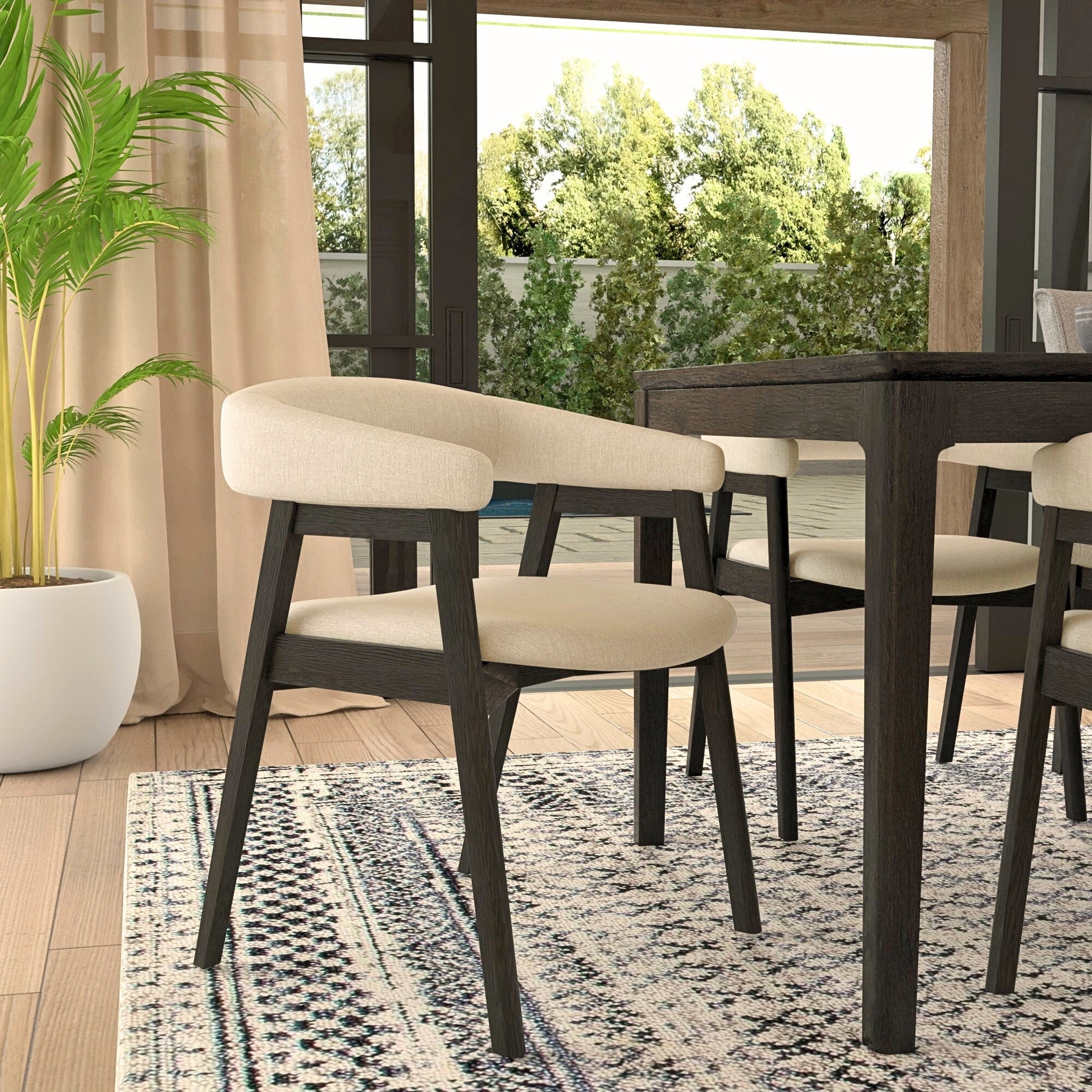 Cove Curved Back Side Chairs - Alpine Furniture