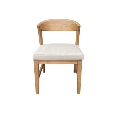 Cove Wood Back Chairs (Set of 2), Natural - Alpine Furniture