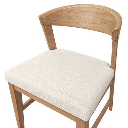Cove Wood Back Chairs (Set of 2), Natural - Alpine Furniture