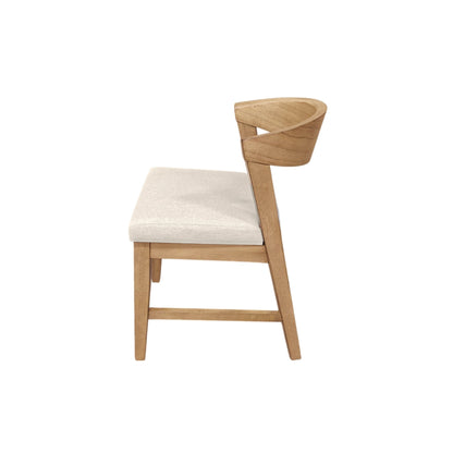 Cove Wood Back Chairs (Set of 2), Natural - Alpine Furniture