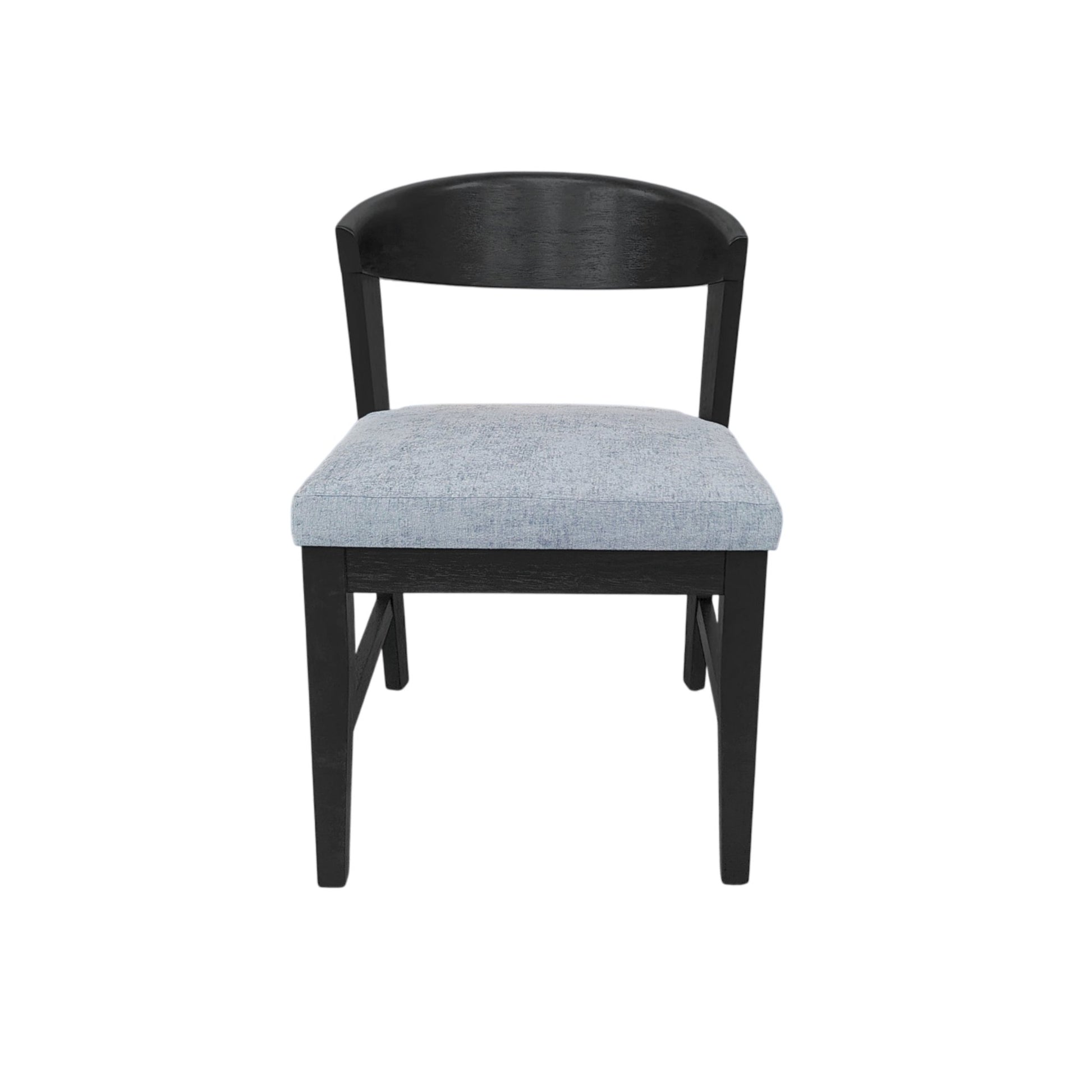 Cove Wood Back Chairs (Set of 2), Vintage Black - Alpine Furniture