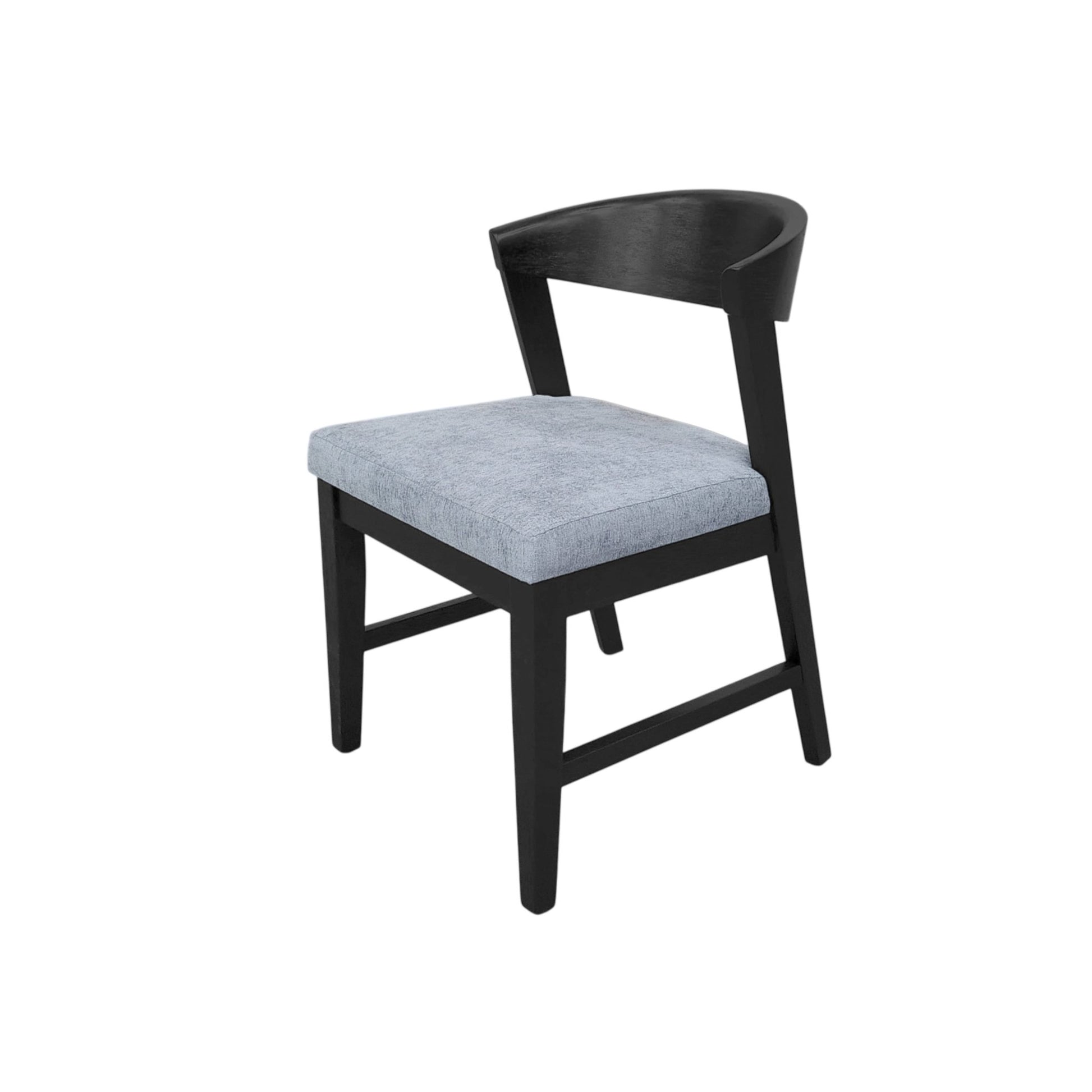 Cove Wood Back Chairs (Set of 2), Vintage Black - Alpine Furniture