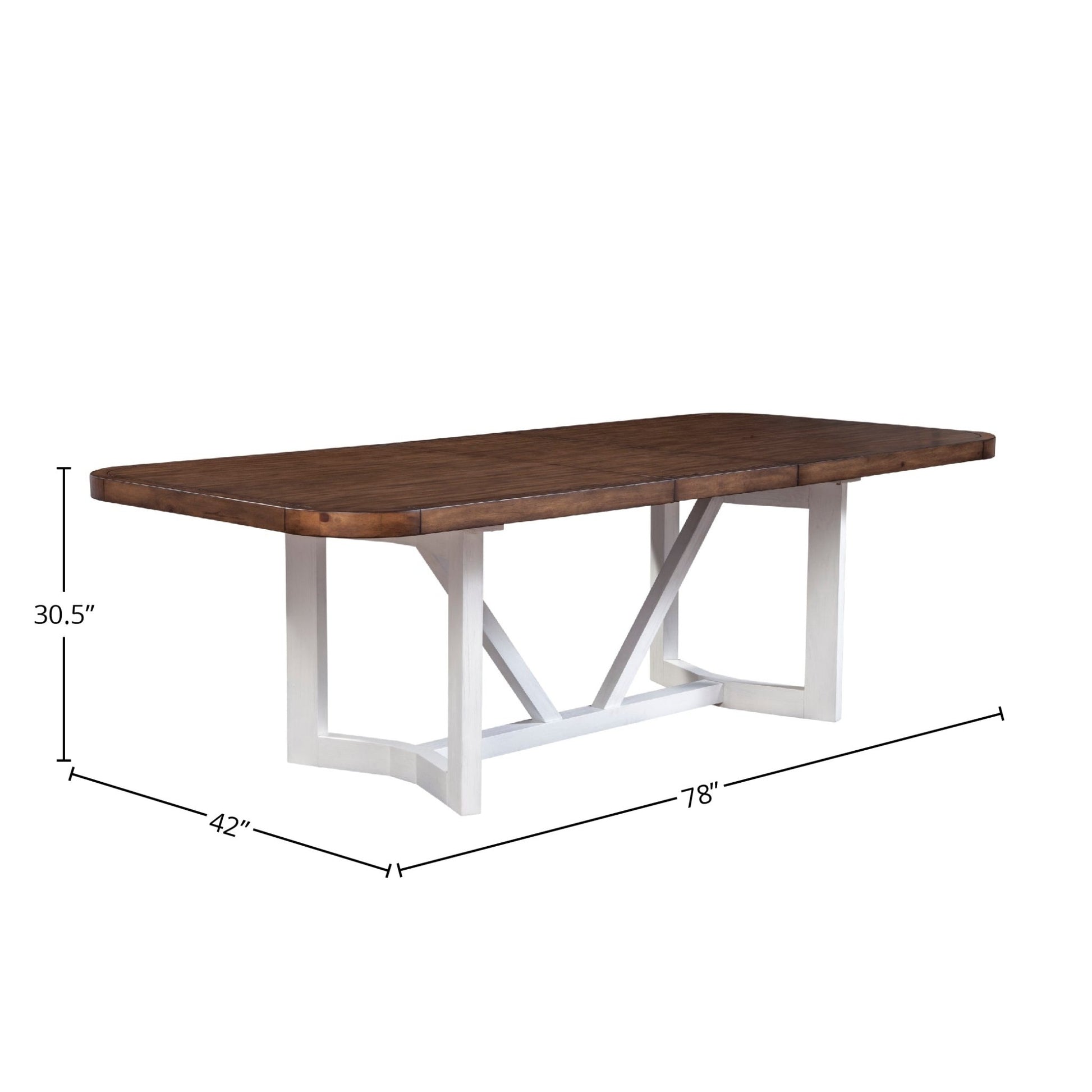 Donham Two Tone Dining Table - Alpine Furniture