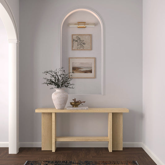 Donte Console Table, Natural - Alpine Furniture