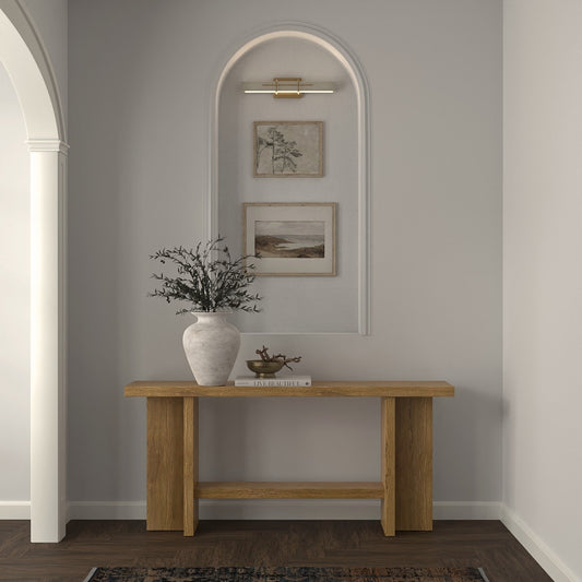 Donte Console Table, Oak - Alpine Furniture