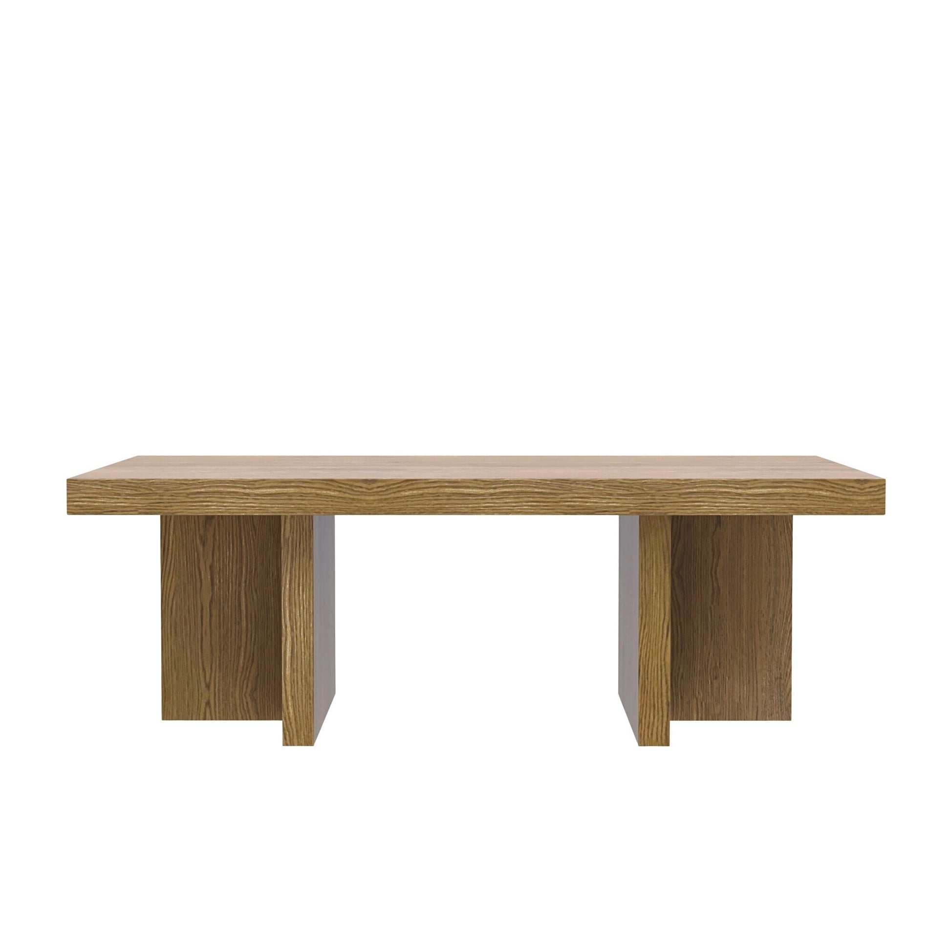 Donte Rectangular Coffee Table, Oak - Alpine Furniture