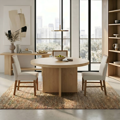 Donte Round Table, Natural - Alpine Furniture