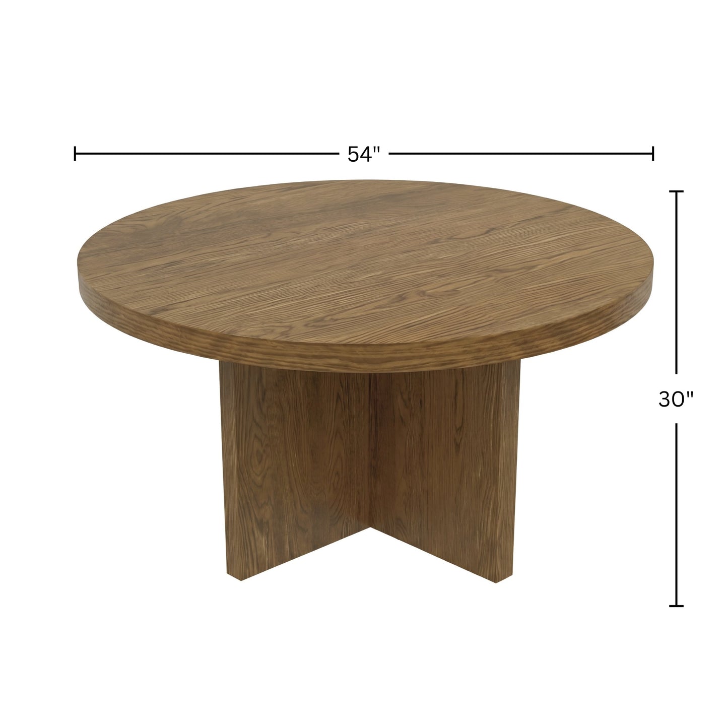 Donte Round Table, Oak - Alpine Furniture