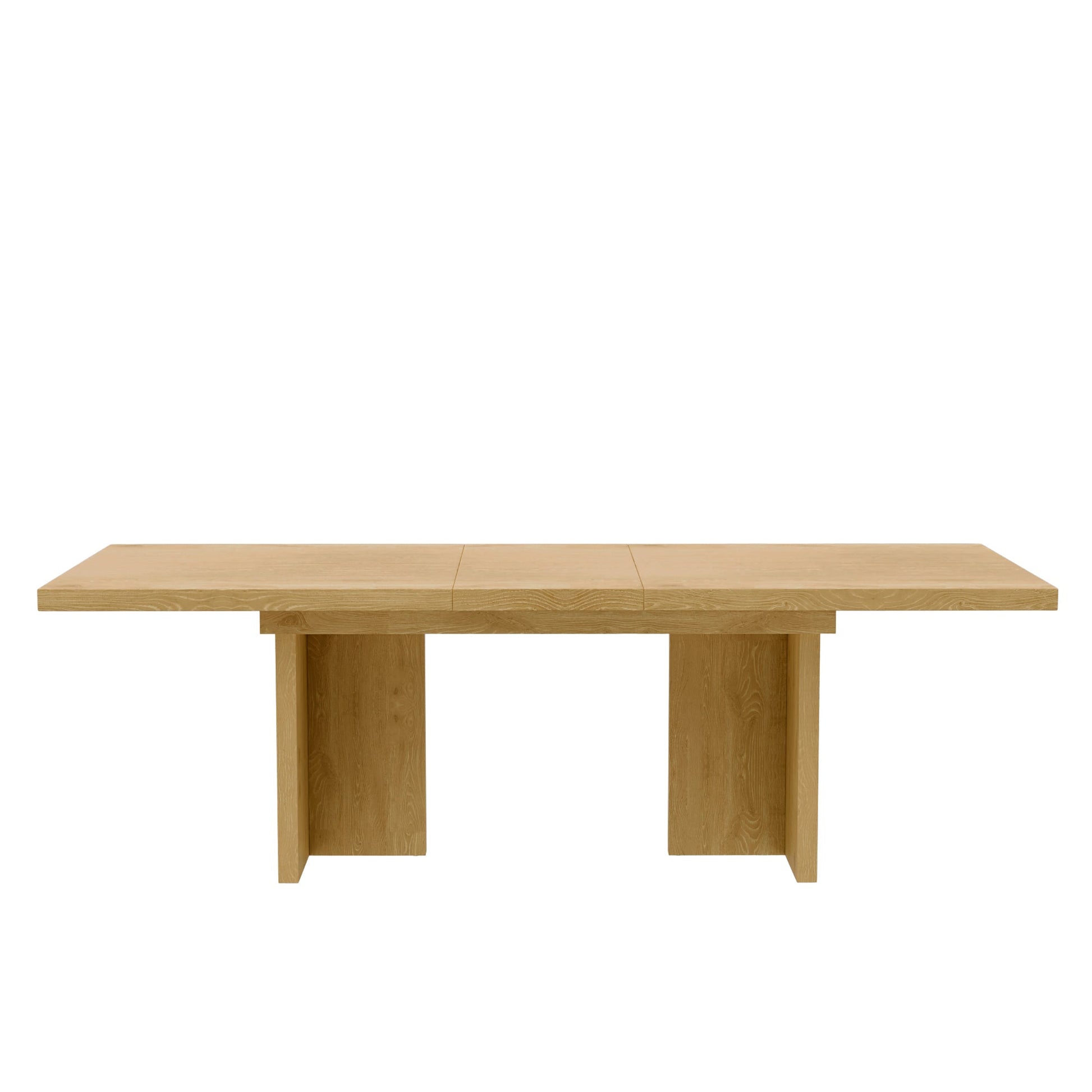Donte Self Storage Extension Dining Table, Natural - Alpine Furniture