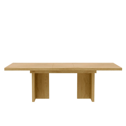 Donte Self Storage Extension Dining Table, Natural - Alpine Furniture