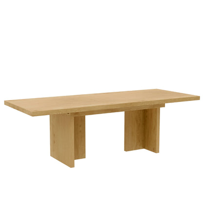 Donte Self Storage Extension Dining Table, Natural - Alpine Furniture