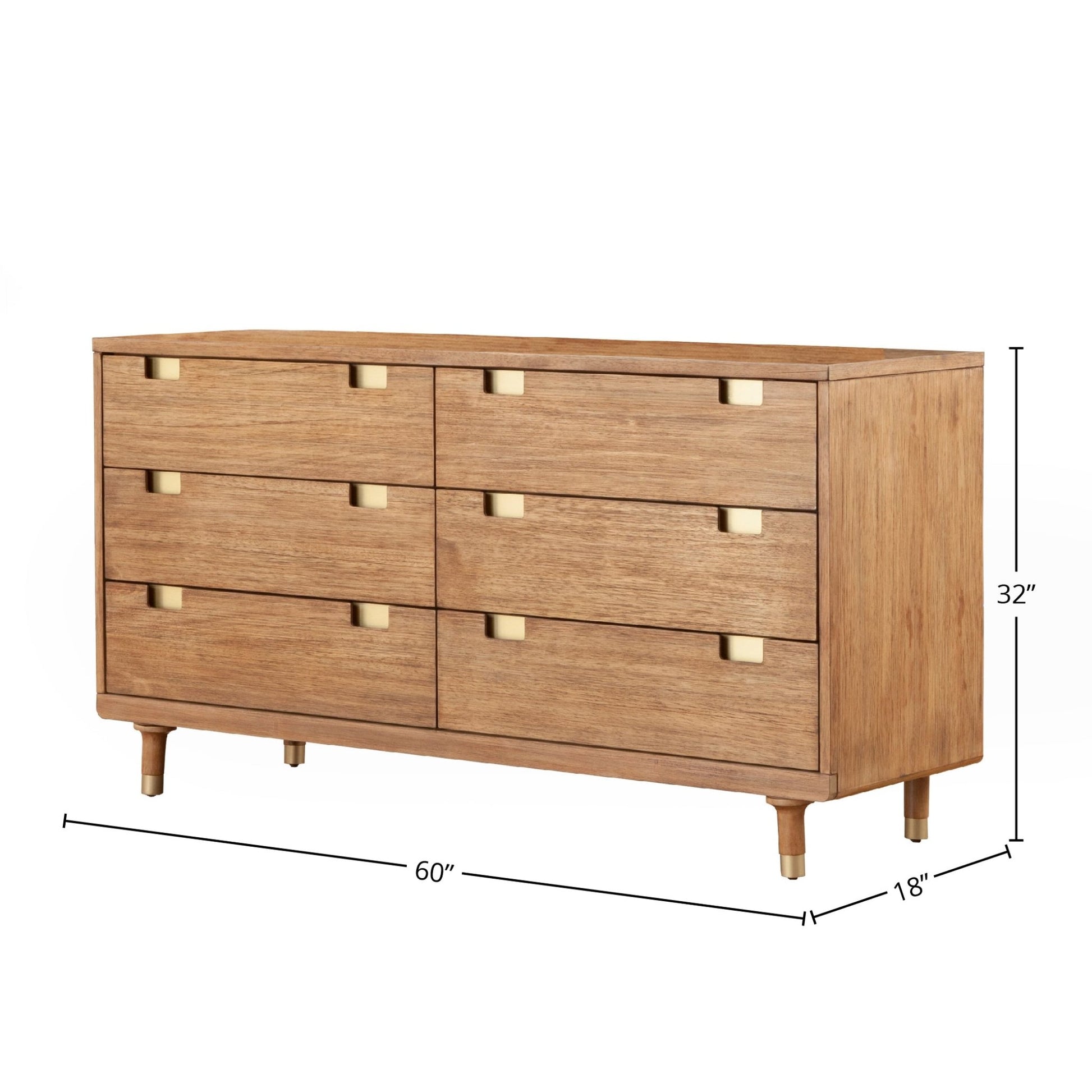 6 drawer beige dresser WAMPAT 6 Drawers Dresser for Bedroom, Wooden Wide Chest of Drawers, Beige Modern Closet Storage Organizer Unit with Solid Wood Legs for Living Room,