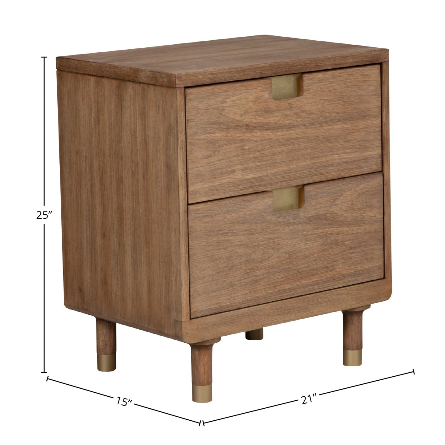 Easton Two Drawer Nightstand - Alpine Furniture