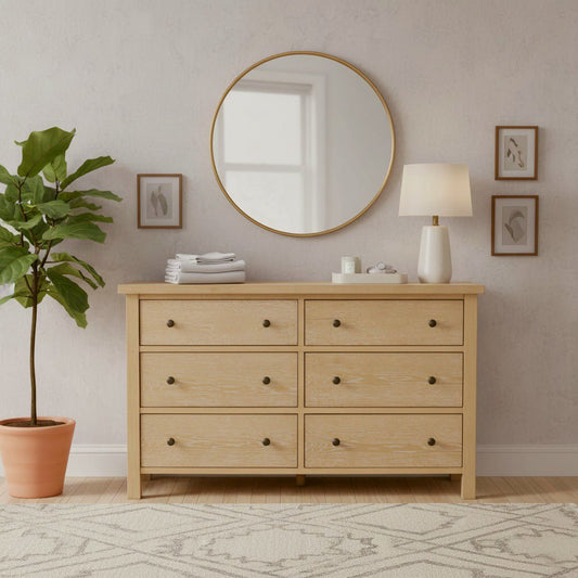 Emilia Six Drawer Dresser - Alpine Furniture
