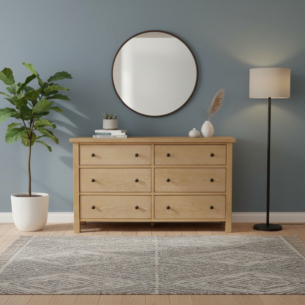 Emilia Six Drawer Dresser - Alpine Furniture