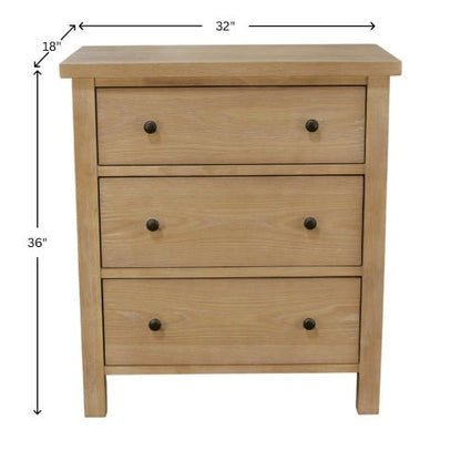 Emilia Three Drawer Small Chest - Alpine Furniture