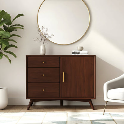 Flynn Accent Cabinet, Walnut - Alpine Furniture