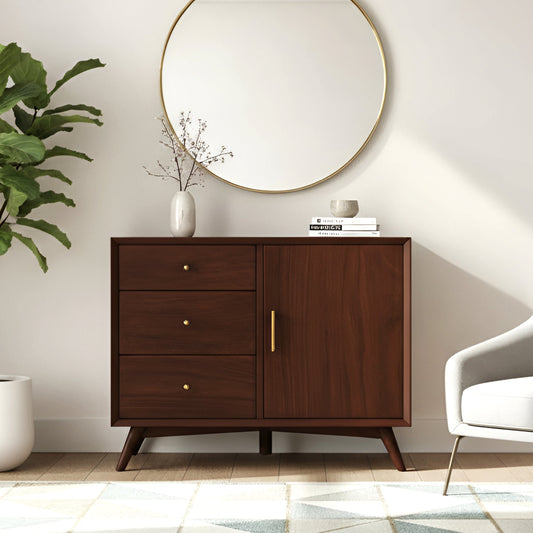 Flynn Accent Cabinet, Walnut - Alpine Furniture