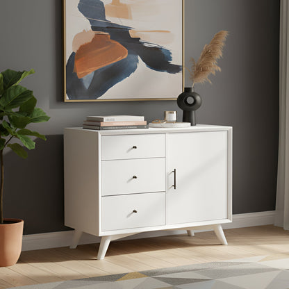 Flynn Accent Cabinet, White - Alpine Furniture