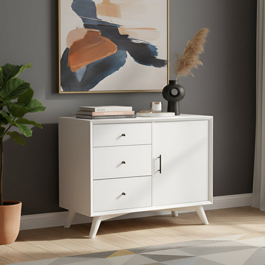 Flynn Accent Cabinet, White - Alpine Furniture